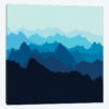 Mountains In Blue Fog