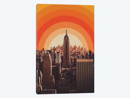 New York's Famous Sunset - Retro City
