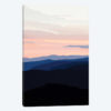 Pastel Sunset Over The Mountains