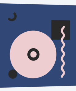 Pink Circle & Blue Square