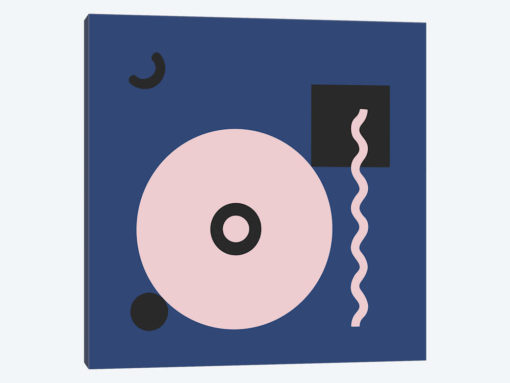Pink Circle & Blue Square