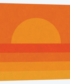 Retro Geometric Sunset
