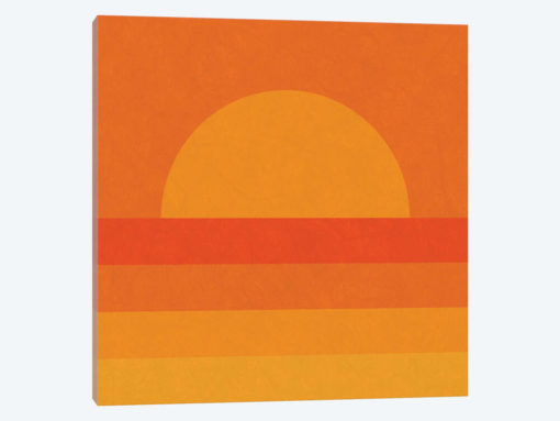 Retro Geometric Sunset