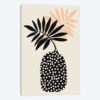 Still Life With Vase And Tropical Leaves