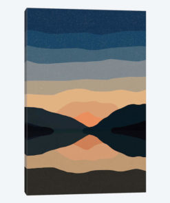 Sunset Mountain Reflection