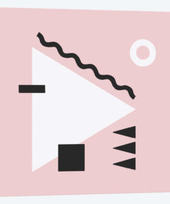 White Triangle & Pink Square