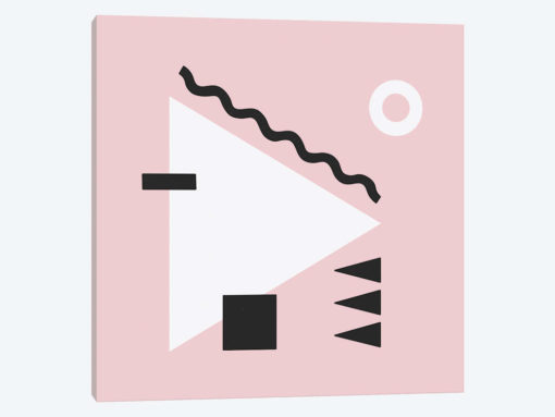 White Triangle & Pink Square