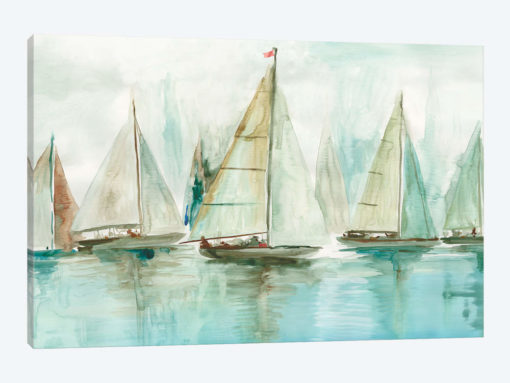 Blue Sailboats I