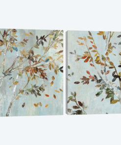 Birch With Leaves Diptych
