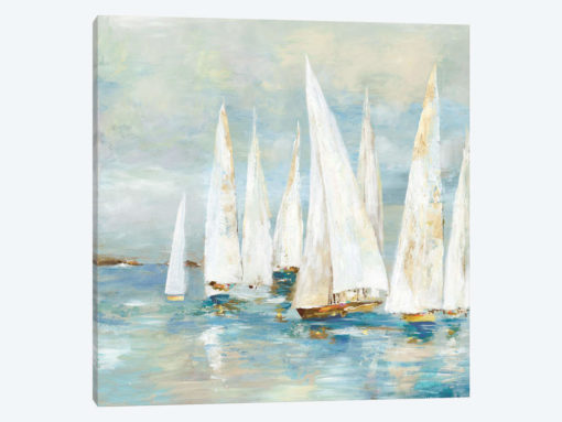 White Sailboats