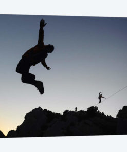 Base Jumping And Highlining, Dalles Grises, Gorges du Verdon, Alpes-de-Haute-Provence, Provence-Alpes-Cote d'Azur Region, France