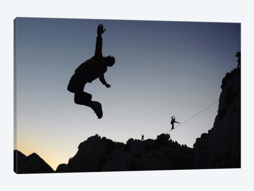 Base Jumping And Highlining, Dalles Grises, Gorges du Verdon, Alpes-de-Haute-Provence, Provence-Alpes-Cote d'Azur Region, France
