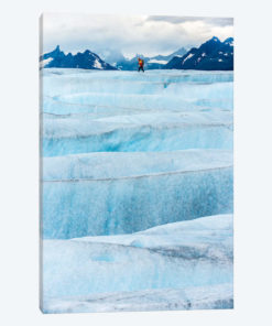 Crossing Tyndall Glacier, Patagonian Ice Cap, Patagonia, Chile