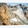 A Climber High On The Comesana-Fonrouge Route, Aguja Guillaumet, Patagonia, Argentina