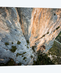 Freesolo Climb, Durandal, Gorges du Verdon, Alpes-de-Haute-Provence, Provence-Alpes-Cote d'Azur Region, France