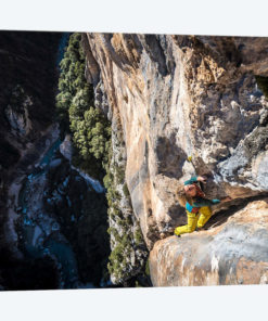 Freesolo Climb, Gorges du Verdon, Alpes-de-Haute-Provence, Provence-Alpes-Cote d'Azur Region, France