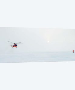 Helicopter Landing, North Pole