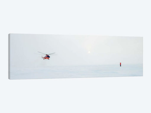 Helicopter Landing, North Pole