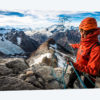 Abseil Preparation, Comesana-Fonrouge Route, Aguja Guillaumet, Patagonia, Argentina