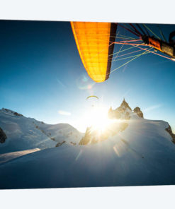 Sunset Flight I, Midi-Plan Ridge, Chamonix, Haute-Savoie, Auvergne-Rhone-Alpes, France