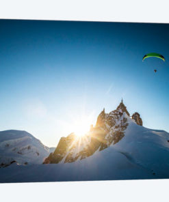 Sunset Flight II, Midi-Plan Ridge, Chamonix, Haute-Savoie, Auvergne-Rhone-Alpes, France