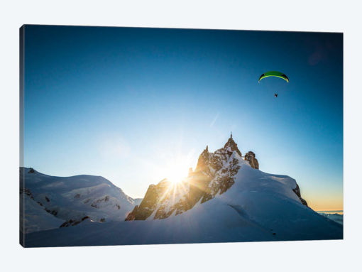 Sunset Flight II, Midi-Plan Ridge, Chamonix, Haute-Savoie, Auvergne-Rhone-Alpes, France