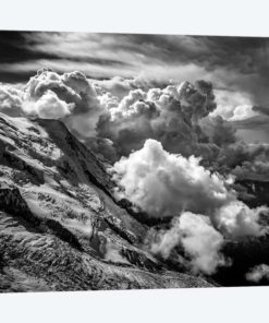 View Of Glacier des Bossons From Aiguille du Midi, Chamonix, France