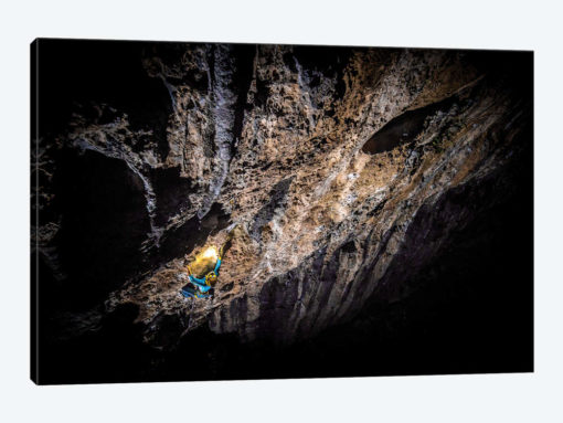 A Climber At Night In Arco, Trentino, Italy