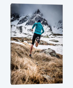A Trail Runner In Plan de l'Aiguille, Chamonix, France