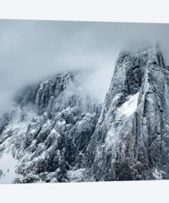 Winter Storm View Of Aiguille des Drus, Chamonix, France