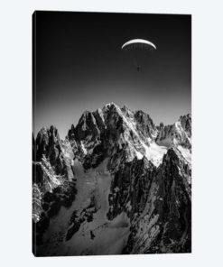 A Paraglider Above Vallée Blanche, Chamonix, France - II