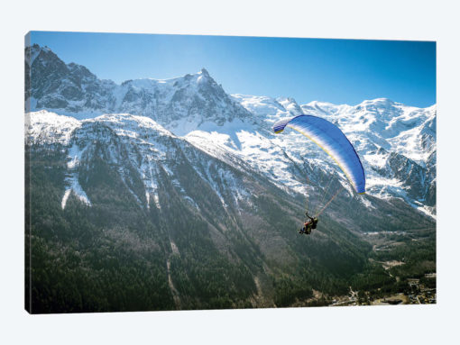 A Paraglider Above The Chamonix Valley, France - I
