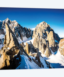 A Climber On The North Face Of Tour Ronde, Chamonix, France - II
