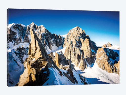 A Climber On The North Face Of Tour Ronde, Chamonix, France - II
