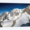 A Climber On The East Face Of Tour Ronde, Chamonix, France