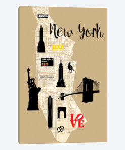 City Graphic Map - New York