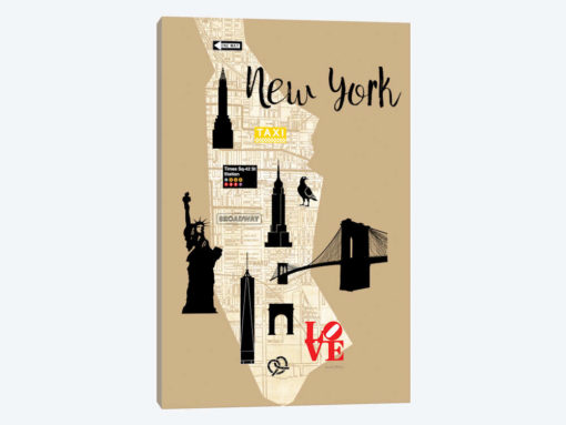 City Graphic Map - New York