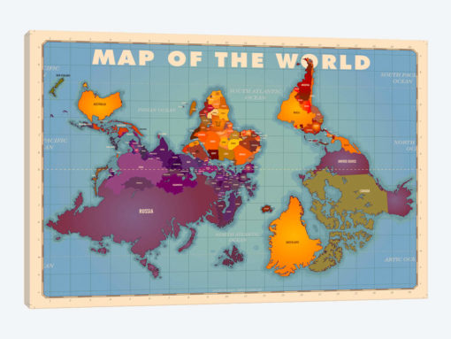 Upside Down Map of the World