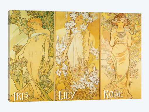 The Flowers (Iris, Lily, & Rose), 1898