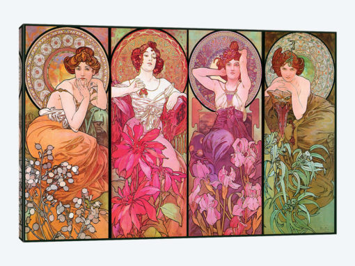 The Precious Stones (Ruby, Emerald, Amethyst, Topaz), 1900