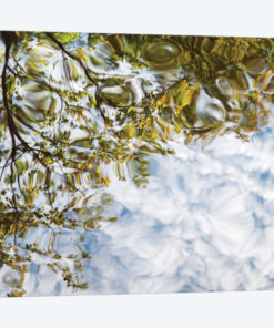 USA, New Hampshire, White Mountains, Reflections abstract