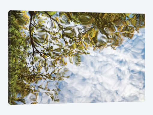USA, New Hampshire, White Mountains, Reflections abstract