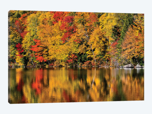 USA, New Hampshire, White Mountains, Reflections on Russell Pond