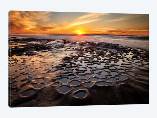 USA, California, La Jolla, Sunset at Hospital Reef