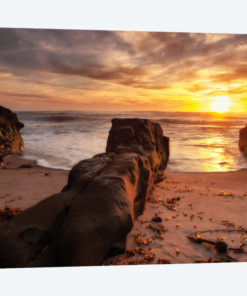 USA, California, La Jolla, Sunset, Coast Blvd. Park