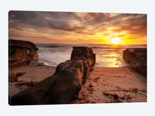 USA, California, La Jolla, Sunset, Coast Blvd. Park