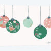 Floral Christmas Ornaments