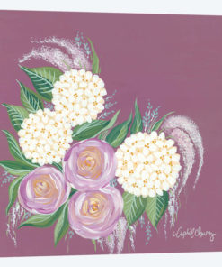 Floral in Plum
