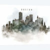 Boston Watercolor Cityscape