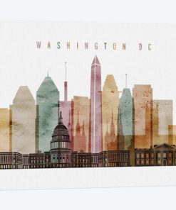 Washington, DC Watercolor I